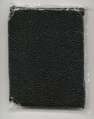 Black Beads / Cuentas Negras Glass /Crystal 1.2 lb.